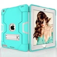 thumbnail image 4 of iPad 2 Case,iPad 3 Case,iPad 4 Case, Allytech Three Layer Shockproof Armor Defender Protective Case Cover with Kickstand for iPad 2nd Gen / iPad 3rd Gen / iPad 4th Generation (Aqua/Gray), 4 of 8