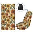 thumbnail image 6 of XYZCANDO Sunflower Pattern Washable Car Seat Towel Cover, Sweatproof Breathable Non-Slip Car Seat Protector Towel for Trucks Van SUV, 6 of 10