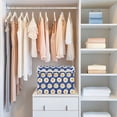 thumbnail image 4 of Yayeee Collapsible Cube Storage Bin with Lid Fabric Closet Decorative Basket with Handles, Elegant Daisy Pattern, 4 of 7