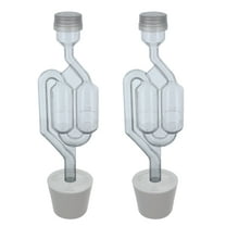 Twin Bubble Airlock with 6.5 Rubber Stopper (Set of 2)