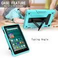thumbnail image 4 of Fire HD 8 2020 Case, Fire HD 8 Plus Case, Allytech Heavy Duty Protection Shockproof Kickstand Kids Friendly Silicone PC Back Cover for Amazon All-new Fire HD 8 10th Generation, Aqua/Black, 4 of 4