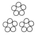 thumbnail image 4 of KAKOWELY 40Ud Elásticas Negras Para El Que Sujetan Firmemente Sin Dañar El, 4 of 6
