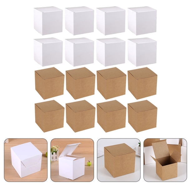unbranded 20Ud Caja De Papel Kraft Cuadrada Para Regalos Caja De Cartón Para Dulces Y Detalles