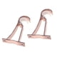 thumbnail image 2 of 2Pcs Thicker Roman Style Curtain Rod Aluminum Alloy Single Bracket Curtain Rod Drapery Pole (Rose Gold), 2 of 5