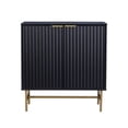 thumbnail image 2 of Aparador Bufetera Top Living Diseño Acanalado con Puertas Negro y Dorado, 2 of 12