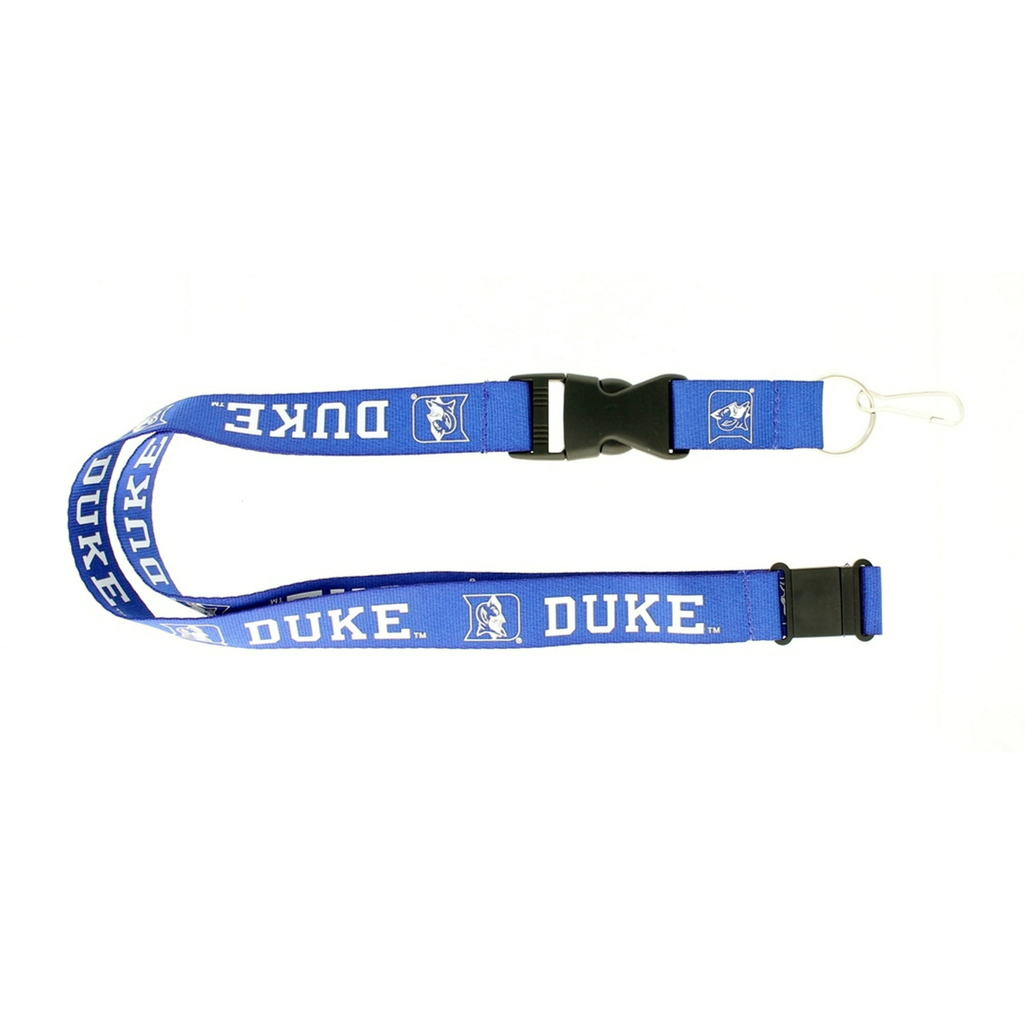 Aminco Duke Blue Devils Lanyard - Officially Licensed NCAA Nylon Lanyard With Detachable Key Ring & Breakaway Safety Tab