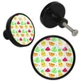thumbnail image 2 of 4 Pcs Pineapple Knobs for Kitchen Cabinet Cupboard Dresser Bookcase Drawer Pulls Handles Round Home Decor, 2 of 5