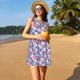 thumbnail image 3 of Fotbe Skull Vestido de Verano sin Mangas para Mujer – Vestido Midi Línea A, Estilo Camiseta Floral, Vestido Playero Casual y Fluido, 3 of 7