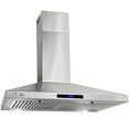 thumbnail image 4 of Campana extractora AKDY de 30 cm para montaje en pared con ventilador de 3 velocidades y luces LED, 4 of 9