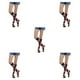 thumbnail image 3 of Calcetines hasta la rodilla Sonducket 1 par rayas arcoiris negro, 3 of 6