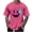 Hot Pink, variant on DODADAWANJ Summer Tshirts for Men Funny Graphic Tees Big and Tall Short Sleeve Fashion T Shirt Loose Fit Round Neck Tops Army Green XXXXL
