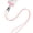 Pink, variant on MyBat Tether Crossbody Strap + USB-C Charging Cable(L=4.2 FT) - Pink