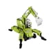 thumbnail image 2 of Camión excavadora deformable de juguete | Maqueta de vehículo de ingeniería con brazo elevable | Construcción de plástico resistente para niños | Amarillo o verde, 2 of 6