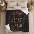 thumbnail image 5 of Chocolate Lab Hunting Dog Lover Quote Heart Of, Festive Holiday Scene, Warm Flannel Blanket for Cabin and Lodge, Animal Lovers Christmas Gift, Festive Home Decor, 5 of 9