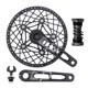 thumbnail image 1 of Manivela 53T/56T/58T Juego de brazo de manivela de plato de bicicleta para bicicleta plegable 170 mm 130BCD Juego de bielas de bicicleta de 5 pernos con soporte inferior de plato y pernos de plat LITEPRO Manivela, 1 of 7