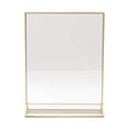 thumbnail image 3 of Photo Booth Frames - 8.5x11 in. Durable Crystal Clear Acrylic Vertical Picture Frame (6 Pack, Gold), 3 of 3
