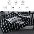 thumbnail image 4 of Black and White Bedspread Set Mix Color Black and White Simple Striped Bedding Set Multi-size, 4 of 8