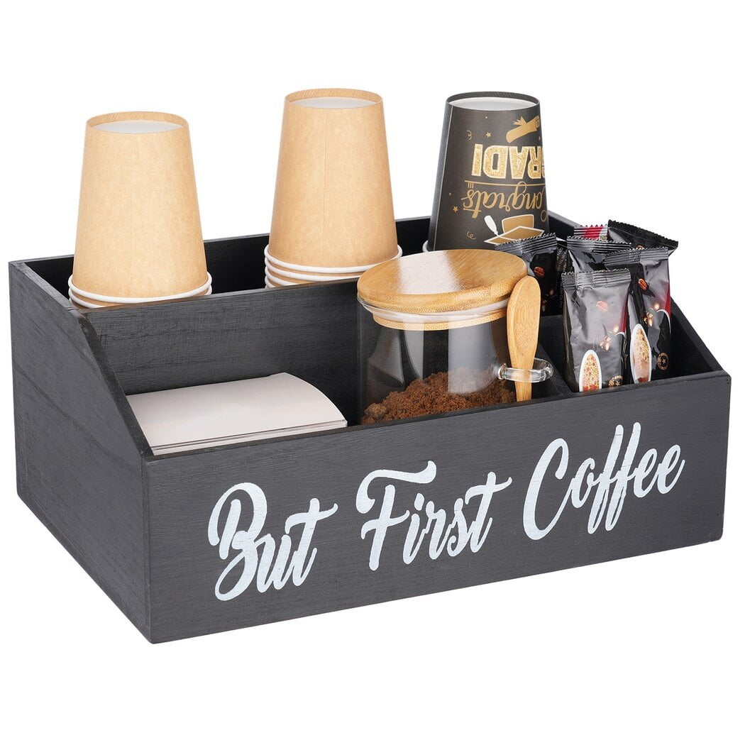 Coffee Station Organizer for Countertop, Coffee Bar Accessories Coffee
