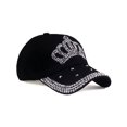 thumbnail image 3 of tredstone Elegant Denim Cap Rhinestone Decor And Comfortable Matching Style Cotton Baseball Cap Hat Shiny Breathable Fabric Denim  1 1Set, 3 of 6