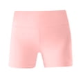 thumbnail image 4 of Yindaity Girls Athletic Shorts Kids Dance High Waisted Yoga Short for Bike Gym Volleyball Running Girls Soccer Shorts(Pink,5-6 Years), 4 of 6