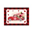 thumbnail image 2 of Xihbxyly Mantel Individual de San Valentín con Estampado de Corazones, Resistente Al Calor, Antimanchas, Protector de Mesa, Decoración para Cenas Románticas, Versátil, 23 X 16 Cm, 2 of 3