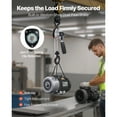 thumbnail image 3 of KFFKFF Manual Lever Chain Hoist, 1/2 Ton 1100 lbs Capacity, Heavy-Duty Come Along with 5 ft Lift, G80 Alloy Steel Chain, Dual Pawl Brake System, and 360° Rotating Hooks for Warehouse, Construction, 3 of 9