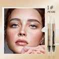 thumbnail image 4 of MesaSe 2.5g Highlighter Eyeshadow Pencil Long Lasting Waterproof Sweat Proof Matte Fine Texture Eye Makeup Multicolor Double-ended Eyeshadow Pencil for Dating, 4 of 10