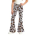thumbnail image 5 of Kids Girls School Uniform Flare Pants Dress Bottoms Leopard Lightweight Kids Pants Girls Trousers 5-6T, 5 of 6