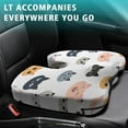 thumbnail image 4 of Premium Cat Pattern Memory Foam Seat Cushion Ergonomic Chair Pad for Office Chair, Car, Airplane & Bleachers Sciatica, Tailbone Hip & Back Pain Relief - Chair Cushion for Long Office Workers., 4 of 5