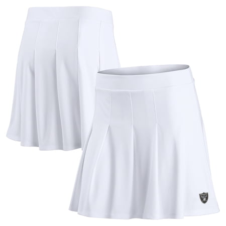 Women s Fanatics White Las Vegas Raiders Primary Logo Tennis Skort