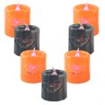 thumbnail image 5 of Paquete de 6 velas ligeras de Halloween, luces LED con pilas, sin llama, para Halloween, 5 of 5