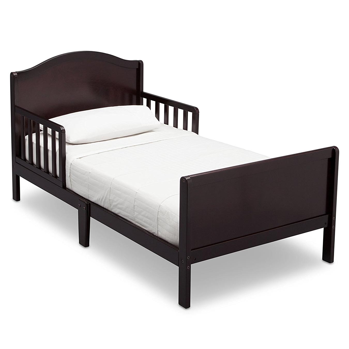 Delta Children Kids Toddler Bed Dark Chocolate Brown Frame w