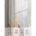 thumbnail image 5 of Christmas Sheer Curtains 63 Inch Length 2 Panels Set, Xmas Birds Berry Botanical Snowflake Voile Window Treatment Rod Pocket Curtains Sheers Drapes for Bedroom/Living Room/Kitchen 52x"63"x2, 5 of 7