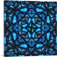 thumbnail image 1 of ARTCANVAS Butterfly Kaleidoscope Wings Insect Canvas Art Print - Size: 18" x 18" (0.75" Deep), 1 of 9