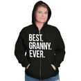 thumbnail image 5 of Best Granny Ever Grandma Grams Mother Zip Hoodie Sweatshirt Women Brisco Brands L, 5 of 6