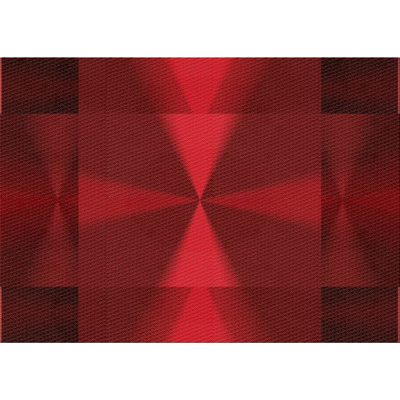 Ahgly Company Indoor Rectangle Patterned Maroon Red Area Rugs, 7' x 10'