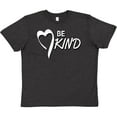 thumbnail image 3 of Inktastic Be Kind with Heart Ribbon in White Text Youth T-Shirt, 3 of 5