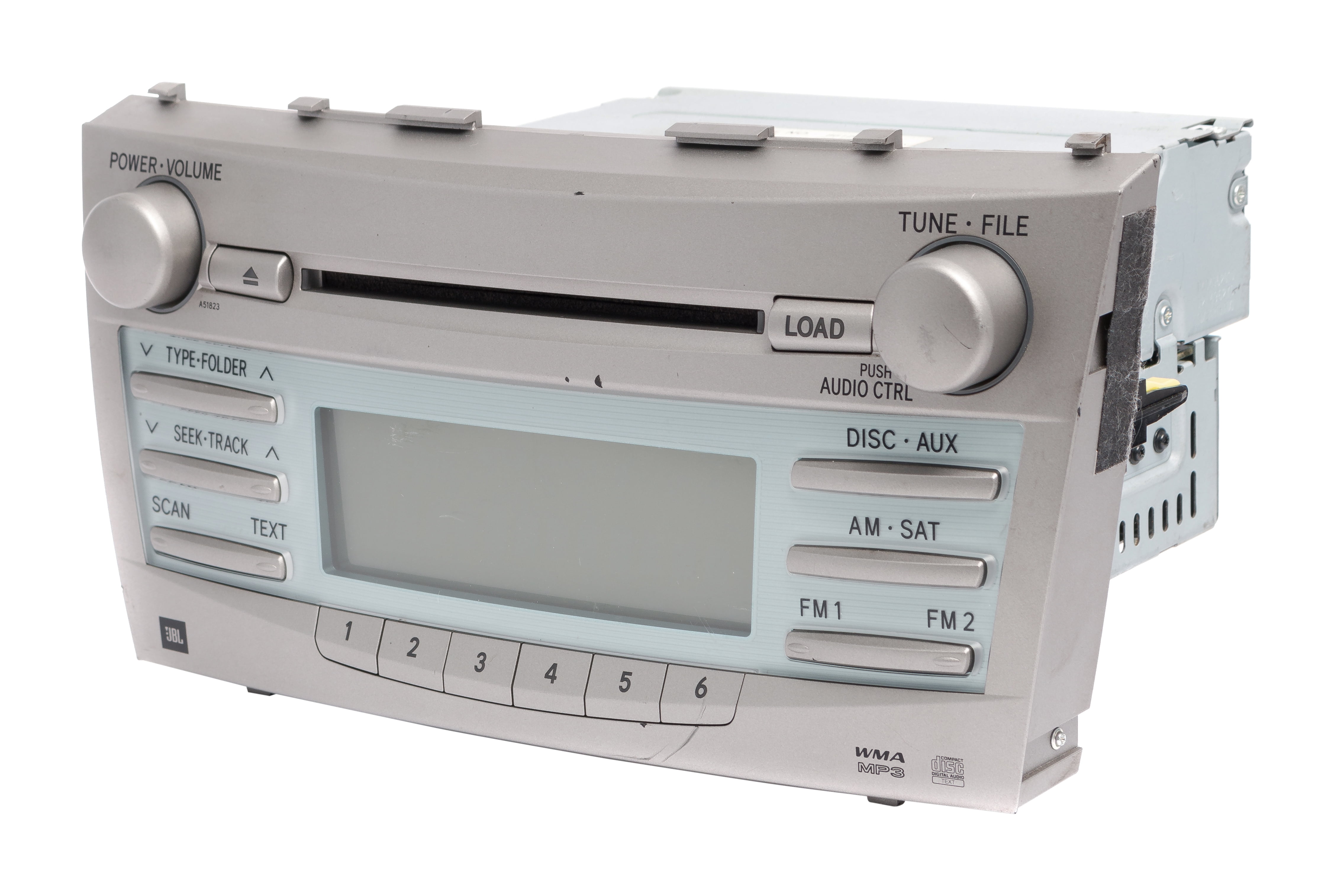 Restored 20072009 Toyota Camry AMFM Radio and CD MP3 Player Part 8612006190 Face A51823 (Refurbished)