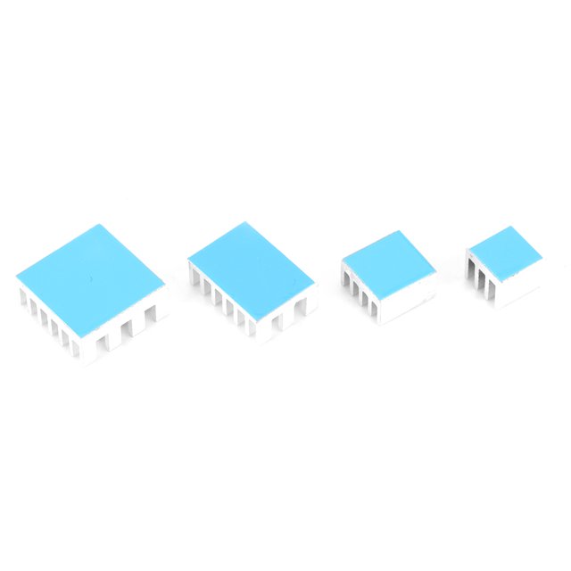 LHCER Dissipateur Thermique en Aluminium, 20 Pcs Radiateur CPU en Aluminium avec Adhésif pour Raspberry Pi 2/3/4 3B+ 4B, Dissipateur Thermique pour Raspberry Pi