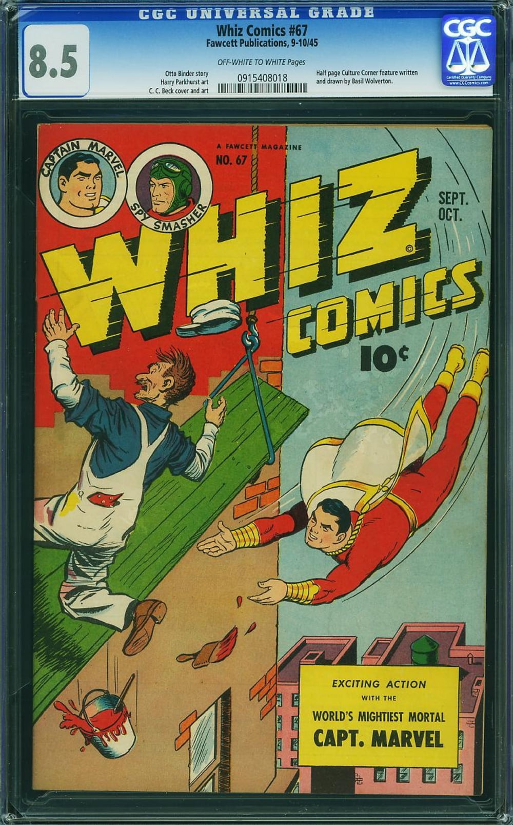Cover of Whiz Comics #67