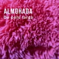 thumbnail image 4 of Almohada Cojín Abrazable Pelo Largo Suave Decorativo Colores Coral, 4 of 6
