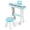 Blue + White, variant on Topbuy Electronic Kids Piano Toy 37 Keys Piano Keyboard with Detachable Legs Adjustable Microphone & Music Stand Pink