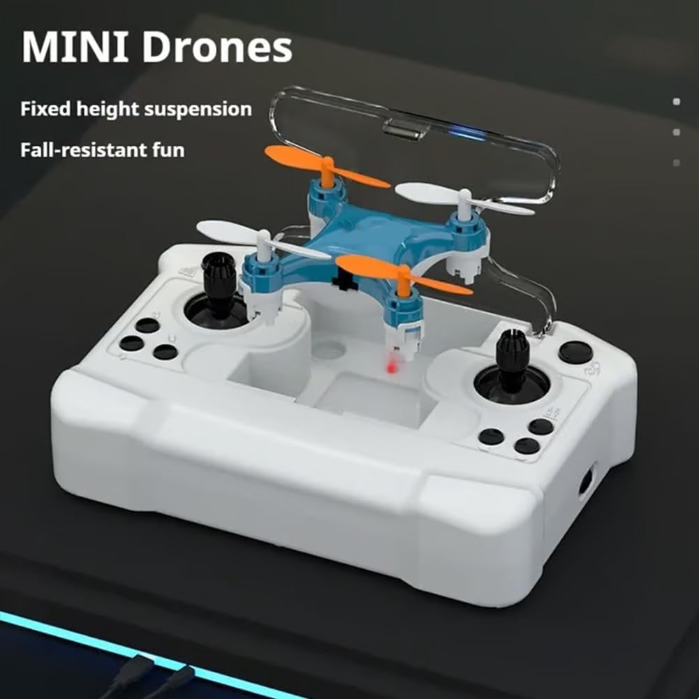 Mini Drone Beginner with 360° Stunt Flights, LED Light & Propeller Protection, Rechargeable Beginner-Friendly Mini Drone
