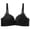 Black, variant on Womens Lace V Neck Bra Without Steelring Push Up Fine Shoulder Strap Everyday Bras Black 70