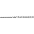 thumbnail image 4 of Real 14kt White Gold 3mm Parisian Wheat Chain; 24 inch; Lobster Clasp; for Adults and Teens; for Women and Men, 4 of 5