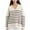 Beige, variant on Scyoekwg Womens Sweaters Long Sleeve Striped Warm Casual Fall Winter Clothes V-Neck Sweater Knitted Sweater Pullover Sweater Tops(Beige,S)