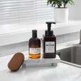 thumbnail image 2 of Bandeja de madera con pedestal para decoración de baño de granja, color blanco, 2 of 8