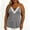 Gray, variant on OGLCCG Women's Tank Tops Plus Size Lace Trim V Neck Cami Shirts Summer Spaghetti Strap Loose Camisole Tops,Wine