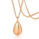 thumbnail image 4 of Collar de urna con colgante de gota, recuerdo conmemorativo para mujeres y hombres, soporte para joyas de cenizas rosa áurea, 4 of 8