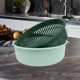 thumbnail image 4 of Cesta Coladora Grande de Plástico para Fregadero | Colador Doble para Frutas y Verduras | Material Apto para Uso Alimentario | Utensilio de Cocina de 25,4 X 22,9 X 8,9 Cm para Lavar y Almacenar, 4 of 6